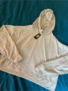 Ideology Light Gray Hooded Pullover Sweatshirt